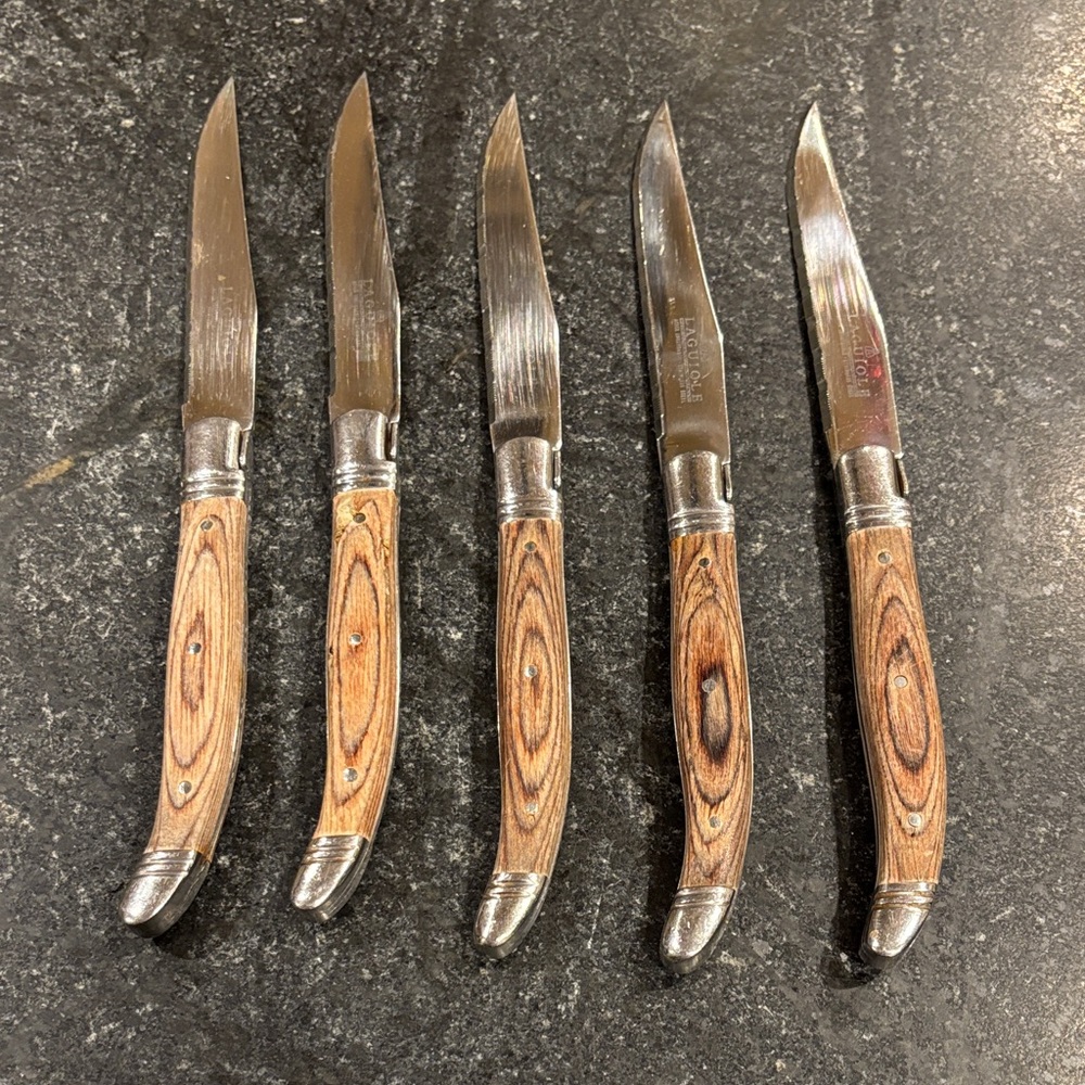 Laguiole Stainless Steel Knife set of 5